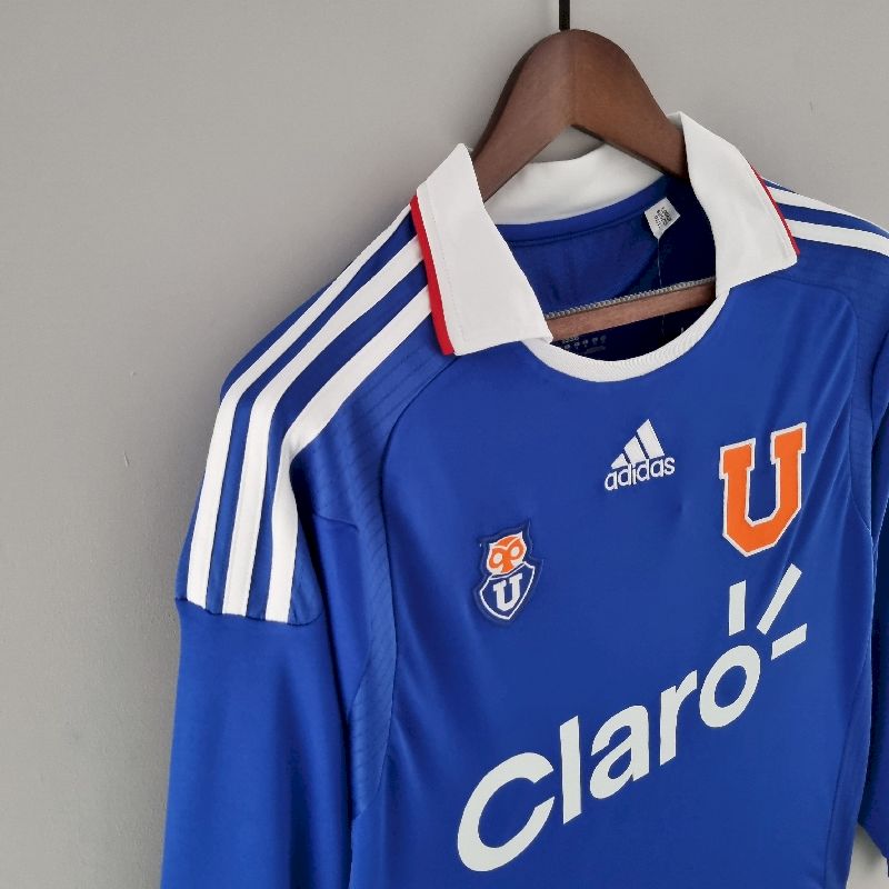 9d3bfab6ebea0f4134cb3615115c2381.jpg Retro Universidad De Chile 2011 Home Long Sleeve Jersey - Image 4
