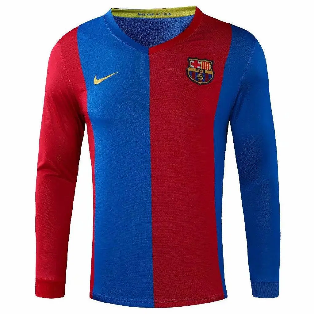 Barcelona-20062007-Home-LS-boutique-Retro-Jersey-31987.webp Retro Barcelona 2006/07 Home Long Sleeve Jersey - Image 1