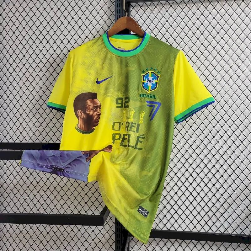 Brazil-PELE-Commemorative-jersey-51438.jpg Mens Brazil 2022/23 Commemorative Jersey - Image 7