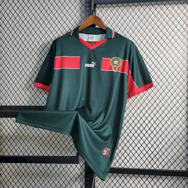 Morocco-1998-Third-Retro-Jersey-59367.jpg Retro Morocco 1998 Home Jersey - Image 3