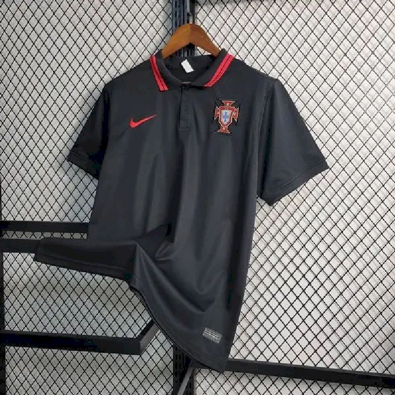 PORTUGAL-2023-24-BLACK-POLO-53704.jpg Mens Portugal 2023/24 Black Polo - Image 2