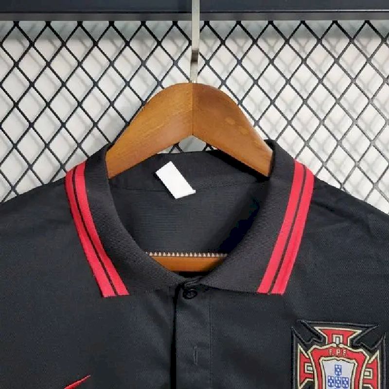 PORTUGAL-2023-24-BLACK-POLO-53706.jpg Mens Portugal 2023/24 Black Polo - Image 4