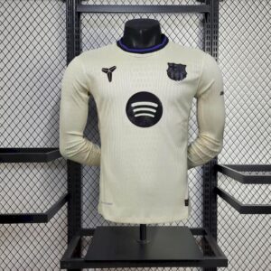 Mens Barcelona 2025/26 Away Long Sleeve Authentic Jersey