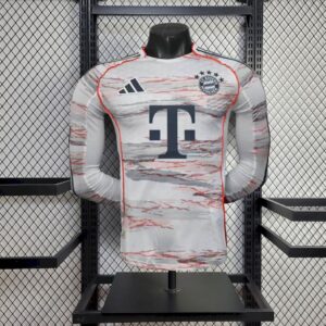 Mens Bayern Munich 2025/26 Away Long Sleeve Authentic Jersey