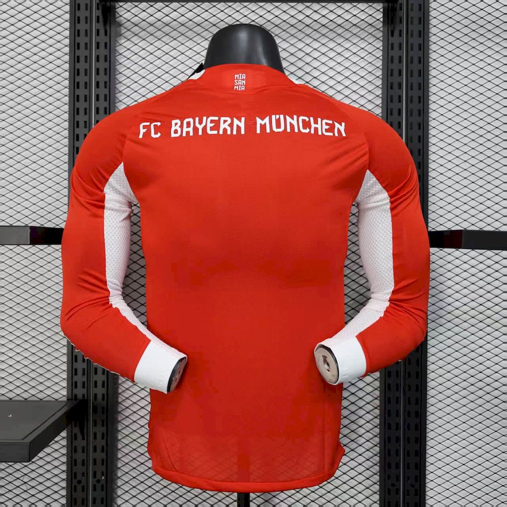 Player-Bayern-Munich-home-Long-Sleeve-20252026-New-Season-Football-Jersey-Sports-Shirt-3.jpg Mens Bayern Munich 2025/26 Home Long Sleeve Authentic Jersey - Image 2