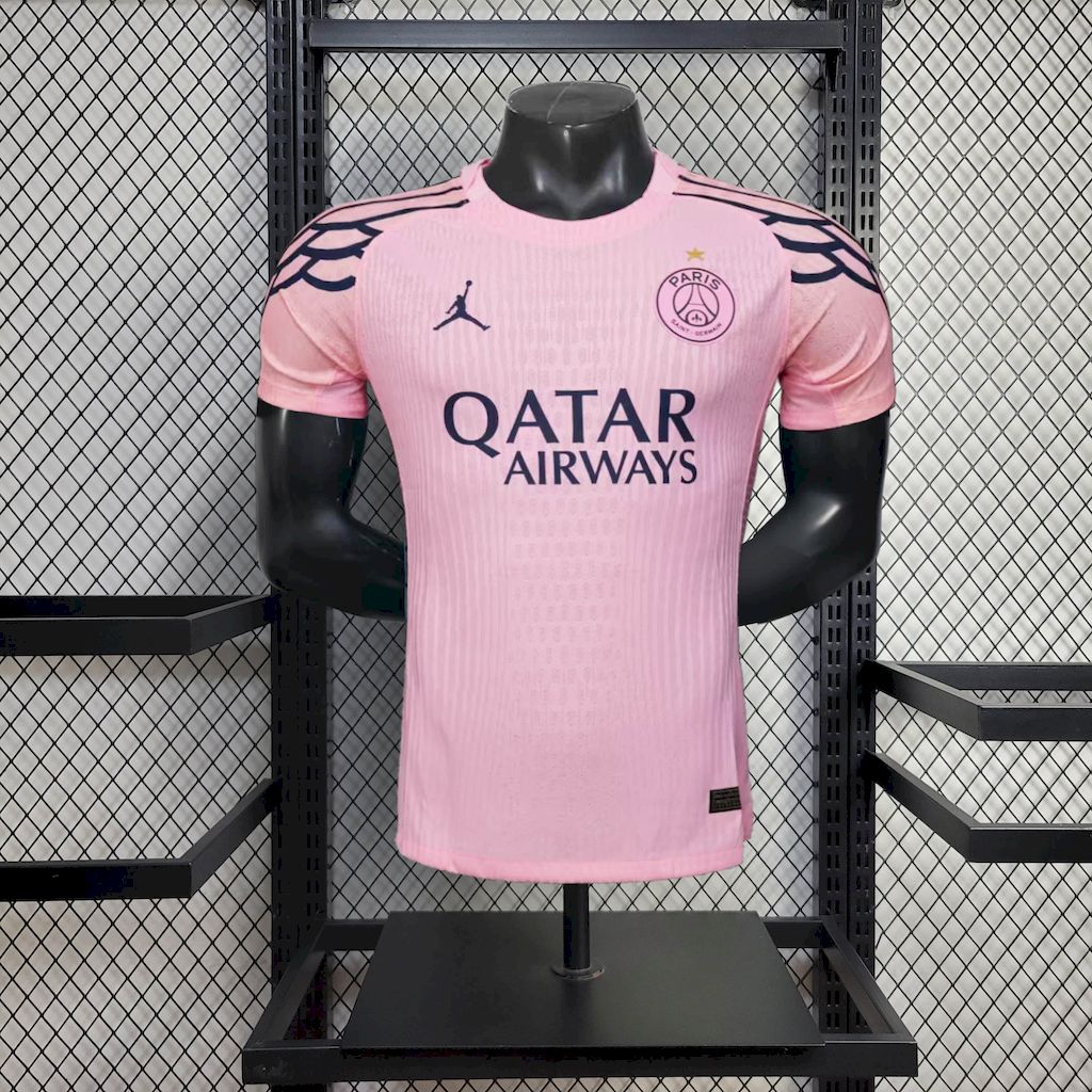 Mens Paris Saint-Germain 2025/26 Pink Authentic Jersey