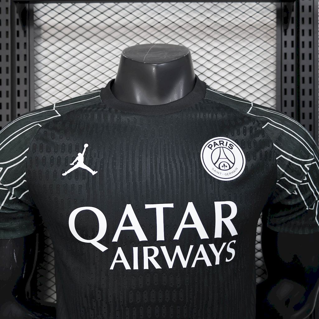 Player-PSG-goalkeeper-20252026-new-season-Football-Jersey-Sports-shirt-8.jpg Mens Paris Saint-Germain 2024/25 Fourth Black Authentic Jersey - Image 3
