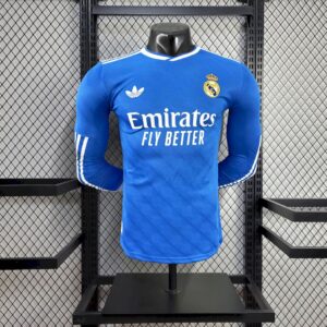 Mens Real Madrid 2025/26 Third Long Sleeve Authentic Jersey