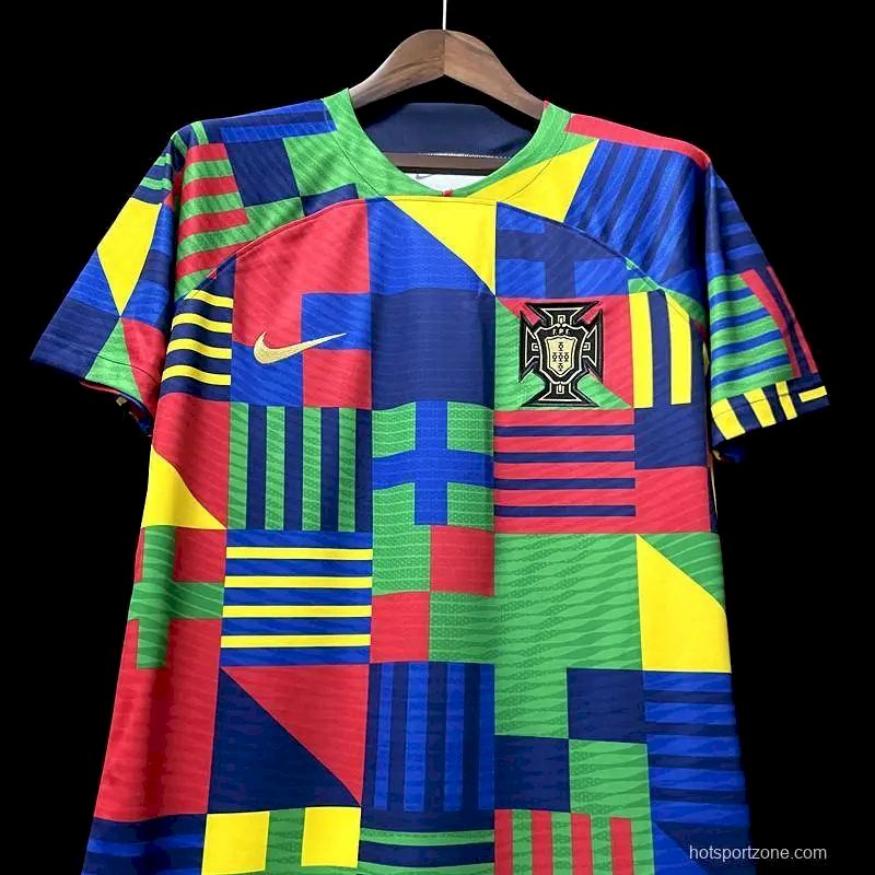 Portugal-2022-Colorful-Training-Jersey-49010.jpg Mens Portugal 2022 Colorful Jersey - Image 8