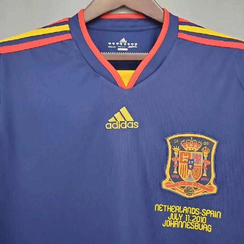 Spain-2010-World-Cup-Away-LS-Retro-Jersey.jpg Retro Spain 2010 World Cup Away Long Sleeve Jersey - Image 6