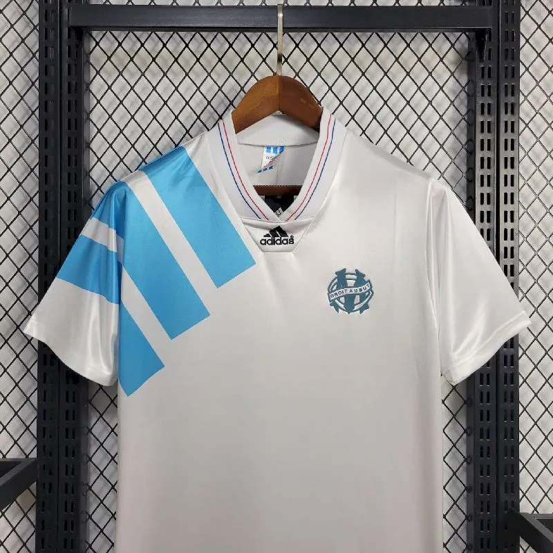 a841a1bc2c1448248e1bec3e42413d8e.webp Retro Olympique Marseille 1993 Home Jersey - Image 5