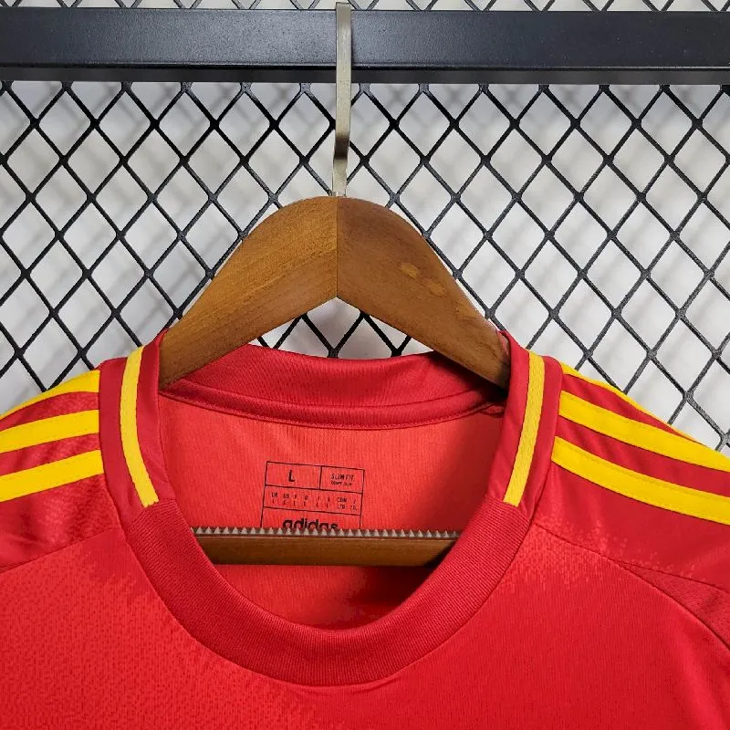 c33ae5f4d20ffda9d926952c31a3d87e.webp Mens Spain 2024/25 Euro Home Jersey - Image 3