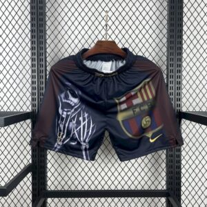 Mens Barcelona Hot Sale 2000/01 Home Retro Skeleton Shorts