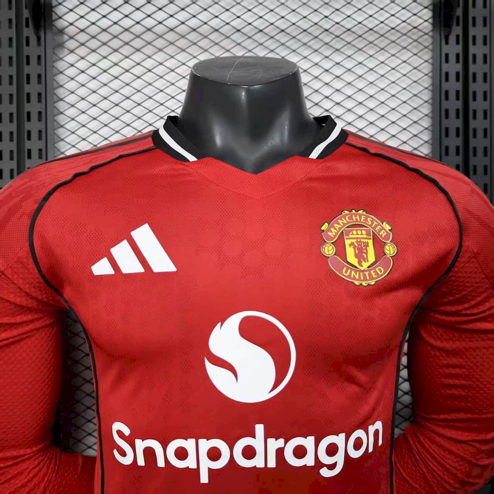 2025091008372691.jpg Mens Manchester United 2025/26 Home Long Sleeve Authentic Jersey - Image 10