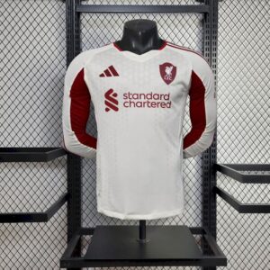 Mens Liverpool 2025/26 Away Long Sleeve Authentic Jersey