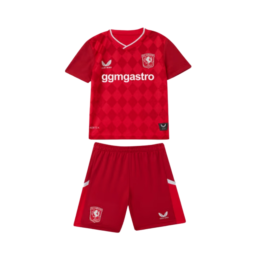 2025101120330013 Kids FC Twente 2025/26 Home Kit - Image 1
