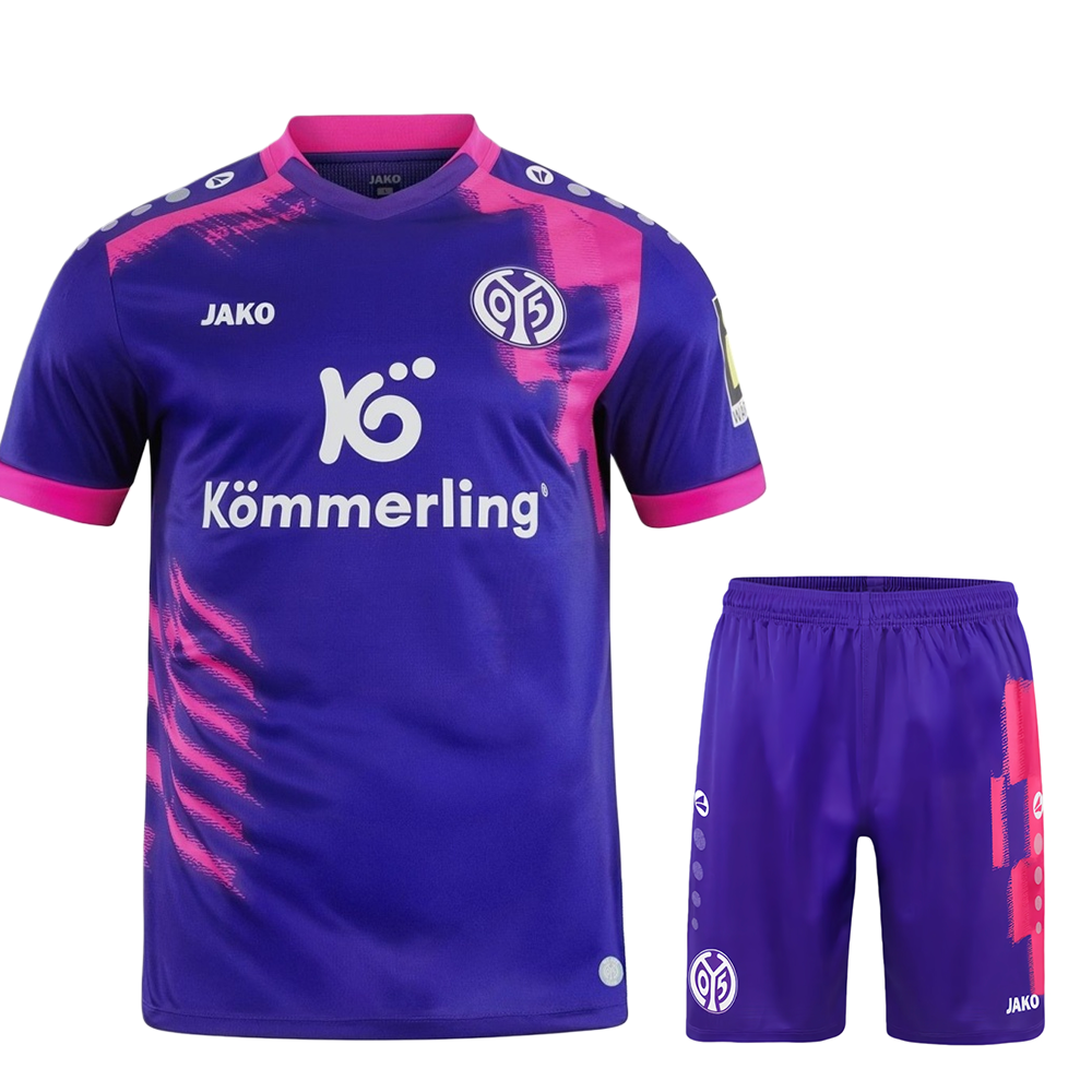 2025102009074715 Kids 1.FSV Mainz 2025/26 Away Kit - Image 1