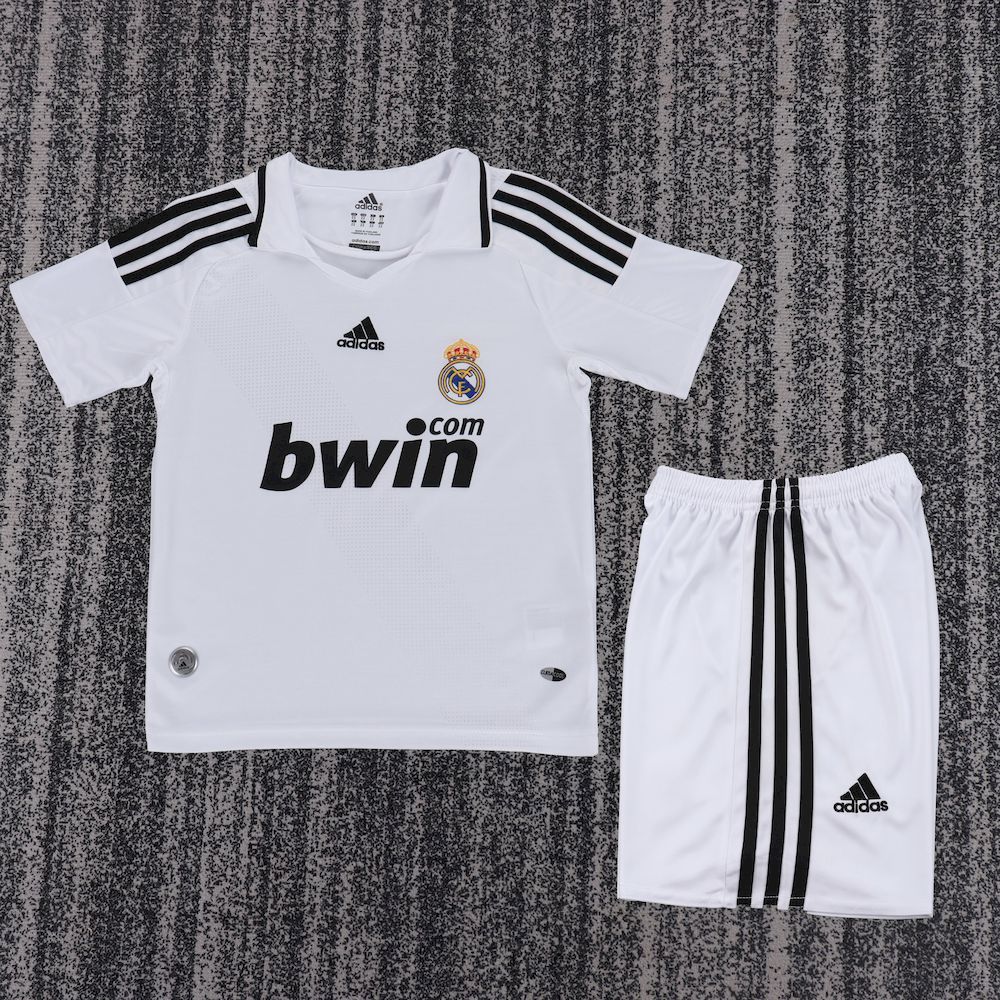 Retro Real Madrid 2008/09 Home Kids Kit