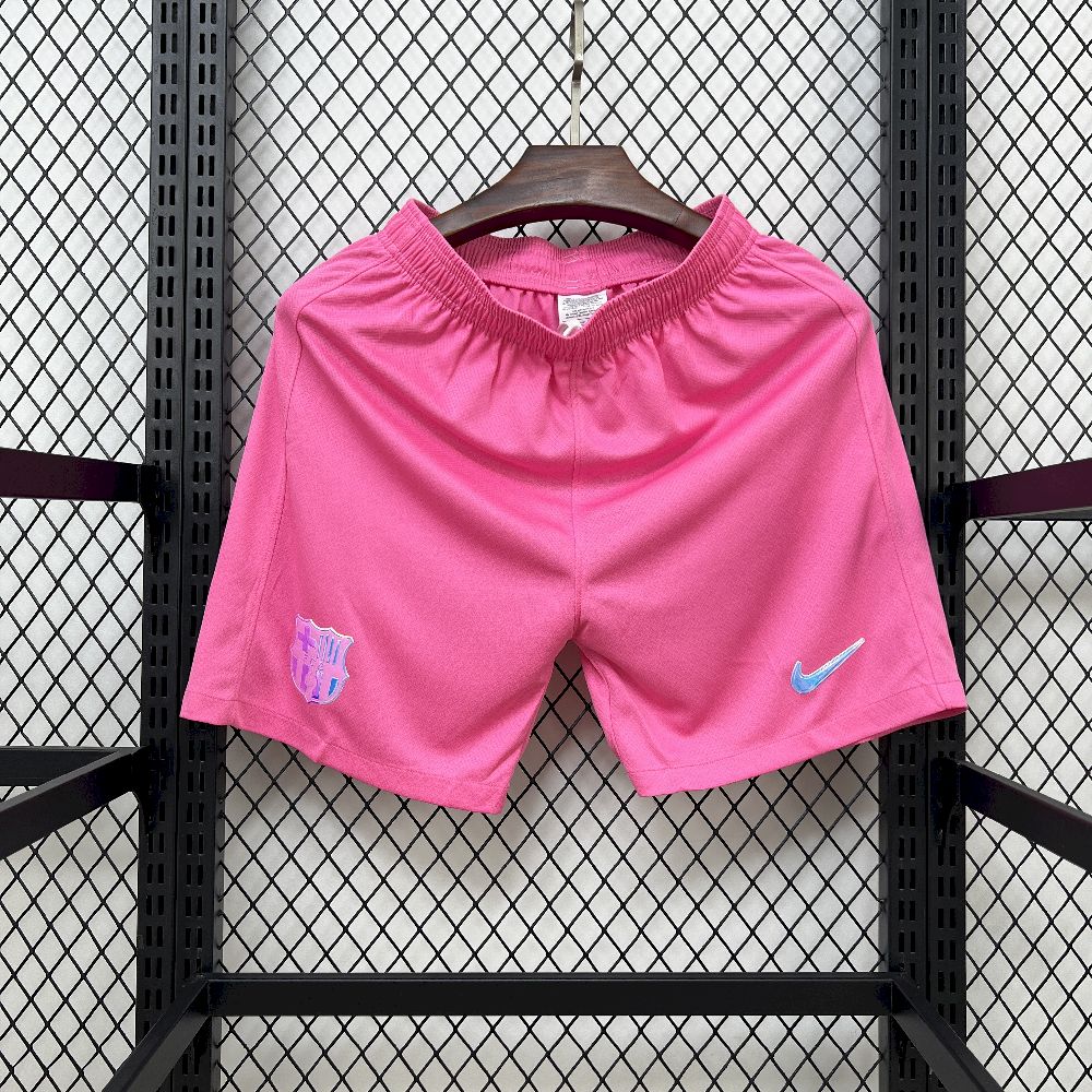 Mens Barcelona 2025/26 Pink Shorts