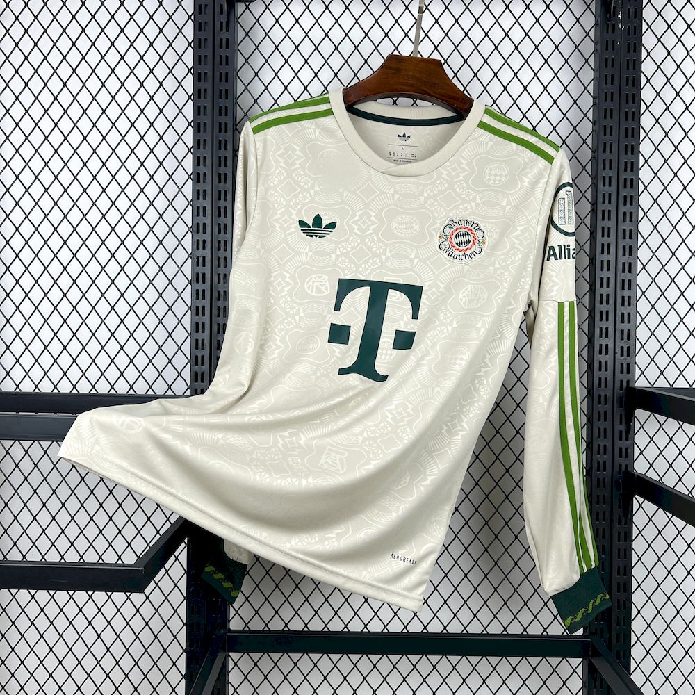 Mens Bayern Munich 2025/26 Oktoberfest Long Sleeve Jersey