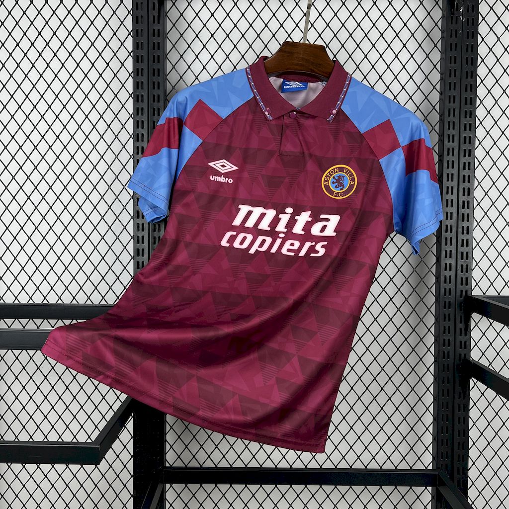 Retro Aston Villa 1990/92 Home Jersey